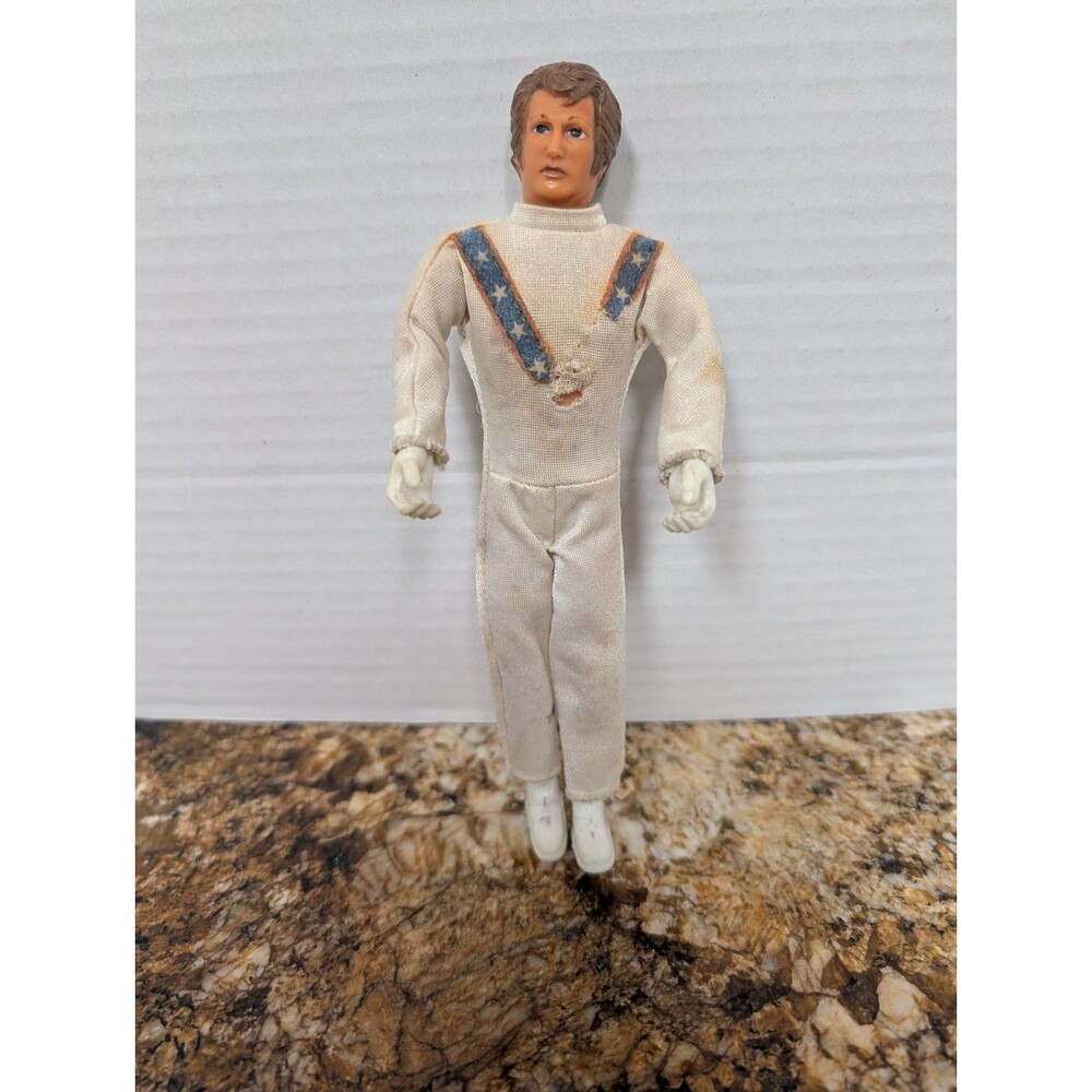 Vintage Evel Knievel Action Figure Bendable Poseable 1972 Toy 7 Inches Stunt